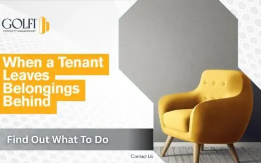 tenant leaves belongings behind